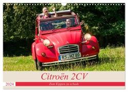Citroën 2 CV - Zum Kippen zu schade (Wandkalender 2024 DIN A3 quer), CALVENDO Monatskalender
