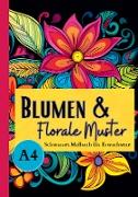 Schwarzes Malbuch für Erwachsene ¿Blumen & Florale Muster¿