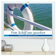 Vom Schiff aus gesehen - Mit dem Dampfer auf dem Ammersee (hochwertiger Premium Wandkalender 2024 DIN A2 quer), Kunstdruck in Hochglanz