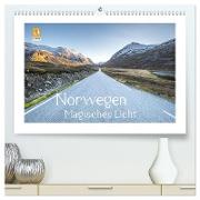 Norwegen Magisches Licht (hochwertiger Premium Wandkalender 2024 DIN A2 quer), Kunstdruck in Hochglanz