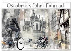 Osnabrück fährt Fahrrad (Wandkalender 2024 DIN A2 quer), CALVENDO Monatskalender