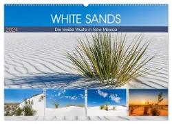 WHITE SANDS Die weiße Wüste in New Mexico (Wandkalender 2024 DIN A2 quer), CALVENDO Monatskalender