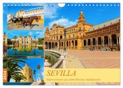 Sevilla - Impressionen aus dem Herzen Andalusiens (Wandkalender 2024 DIN A4 quer), CALVENDO Monatskalender
