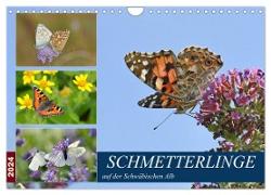 Schmetterlinge auf der Schwäbischen Alb (Wandkalender 2024 DIN A4 quer), CALVENDO Monatskalender