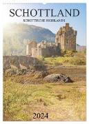 Schottland -Schottische Highlands (Wandkalender 2024 DIN A2 hoch), CALVENDO Monatskalender