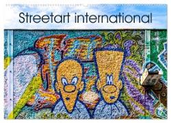 Streetart international (Wandkalender 2024 DIN A2 quer), CALVENDO Monatskalender
