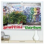 GRAFFITI GARTEN (hochwertiger Premium Wandkalender 2024 DIN A2 quer), Kunstdruck in Hochglanz