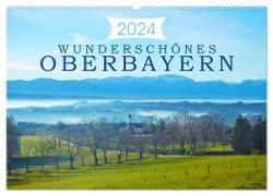 Wunderschönes Oberbayern (Wandkalender 2024 DIN A2 quer), CALVENDO Monatskalender