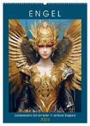 Engel. Goldverzierte Schönheiten in zeitloser Eleganz (Wandkalender 2024 DIN A2 hoch), CALVENDO Monatskalender