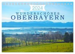 Wunderschönes Oberbayern (Tischkalender 2024 DIN A5 quer), CALVENDO Monatskalender