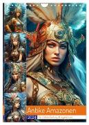Antike Amazonen. Furchtlose Fantasy-Kriegerinnen (Wandkalender 2024 DIN A4 hoch), CALVENDO Monatskalender