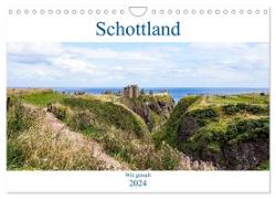 Schottland - Wie gemalt (Wandkalender 2024 DIN A4 quer), CALVENDO Monatskalender