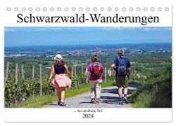 Schwarzwald-Wanderungen (Tischkalender 2024 DIN A5 quer), CALVENDO Monatskalender