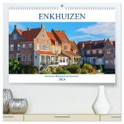 Enkhuizen - historische Hafenstadt am Ijsselmeer (hochwertiger Premium Wandkalender 2024 DIN A2 quer), Kunstdruck in Hochglanz