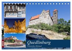 Quedlinburg - Pittoreskes Kleinod (Tischkalender 2024 DIN A5 quer), CALVENDO Monatskalender