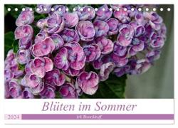 Blüten im Sommer (Tischkalender 2024 DIN A5 quer), CALVENDO Monatskalender