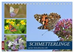 Schmetterlinge auf der Schwäbischen Alb (Tischkalender 2024 DIN A5 quer), CALVENDO Monatskalender