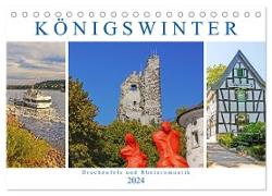 Königswinter. Drachenfels und Rheinromantik (Tischkalender 2024 DIN A5 quer), CALVENDO Monatskalender