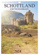 Schottland -Schottische Highlands (Wandkalender 2024 DIN A4 hoch), CALVENDO Monatskalender