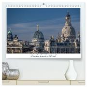 Dresdens barocke Altstadt (hochwertiger Premium Wandkalender 2024 DIN A2 quer), Kunstdruck in Hochglanz