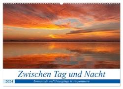 Vorpommern zwichen Tag und Nacht (Wandkalender 2024 DIN A2 quer), CALVENDO Monatskalender