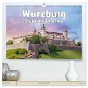 Würzburg - Stadt mit Charme (hochwertiger Premium Wandkalender 2024 DIN A2 quer), Kunstdruck in Hochglanz