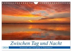 Vorpommern zwichen Tag und Nacht (Wandkalender 2024 DIN A4 quer), CALVENDO Monatskalender