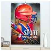 Sport - Kinder am Ball (hochwertiger Premium Wandkalender 2024 DIN A2 hoch), Kunstdruck in Hochglanz
