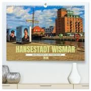 Hansestadt Wismar - Sehnsuchtsort in der Wismarbucht (hochwertiger Premium Wandkalender 2024 DIN A2 quer), Kunstdruck in Hochglanz