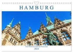 Hamburg - eine Bilderreise durch die Hansestadt (Wandkalender 2024 DIN A4 quer), CALVENDO Monatskalender