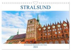 Stralsund - die historische Hansestadt an der Ostsee (Wandkalender 2024 DIN A4 quer), CALVENDO Monatskalender