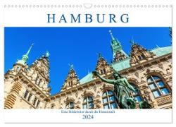 Hamburg - eine Bilderreise durch die Hansestadt (Wandkalender 2024 DIN A3 quer), CALVENDO Monatskalender