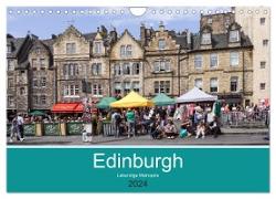 Edinburgh - Lebendige Metropole (Wandkalender 2024 DIN A4 quer), CALVENDO Monatskalender