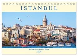 Istanbul - die Stadt zwischen zwei Welten (Tischkalender 2024 DIN A5 quer), CALVENDO Monatskalender