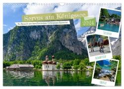 Servus am Königssee - Zu Besuch am bekanntesten Gebirgssee Bayerns (Wandkalender 2024 DIN A3 quer), CALVENDO Monatskalender