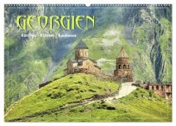 Georgien - Kirchen Klöster Kaukasus (Wandkalender 2024 DIN A2 quer), CALVENDO Monatskalender