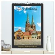 Quedlinburg - Königspfalz & Mitglied der Hanse (hochwertiger Premium Wandkalender 2024 DIN A2 hoch), Kunstdruck in Hochglanz