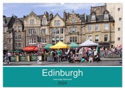 Edinburgh - Lebendige Metropole (Wandkalender 2024 DIN A2 quer), CALVENDO Monatskalender