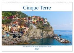 Cinque Terre - Fünf malerische Dörfer an der ligurischen Küste (Wandkalender 2024 DIN A2 quer), CALVENDO Monatskalender