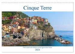 Cinque Terre - Fünf malerische Dörfer an der ligurischen Küste (Wandkalender 2024 DIN A3 quer), CALVENDO Monatskalender
