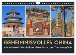 Geheimnisvolles China 2024 (Wandkalender 2024 DIN A4 quer), CALVENDO Monatskalender
