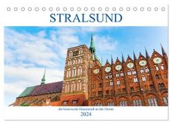 Stralsund - die historische Hansestadt an der Ostsee (Tischkalender 2024 DIN A5 quer), CALVENDO Monatskalender