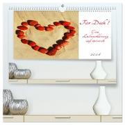 Für Dich! - Eine Liebeserklärung auf steinisch (hochwertiger Premium Wandkalender 2024 DIN A2 quer), Kunstdruck in Hochglanz
