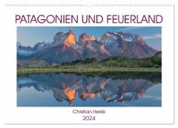 Patagonien und Feuerland (Wandkalender 2024 DIN A2 quer), CALVENDO Monatskalender