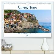 Cinque Terre - Fünf malerische Dörfer an der ligurischen Küste (hochwertiger Premium Wandkalender 2024 DIN A2 quer), Kunstdruck in Hochglanz