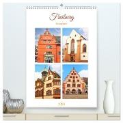 Freiburg - Reiseplaner (hochwertiger Premium Wandkalender 2024 DIN A2 hoch), Kunstdruck in Hochglanz