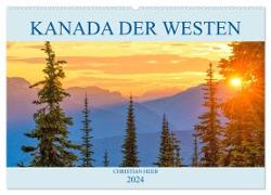 Kanada der Westen (Wandkalender 2024 DIN A2 quer), CALVENDO Monatskalender
