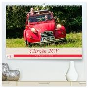 Citroën 2 CV - Zum Kippen zu schade (hochwertiger Premium Wandkalender 2024 DIN A2 quer), Kunstdruck in Hochglanz