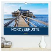 Nordseeküste Am Strand von Sankt Peter-Ording (hochwertiger Premium Wandkalender 2024 DIN A2 quer), Kunstdruck in Hochglanz