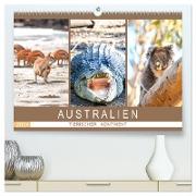 Australien, tierischer Kontinent (hochwertiger Premium Wandkalender 2024 DIN A2 quer), Kunstdruck in Hochglanz